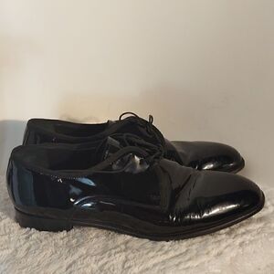 Vito Rufolo Black Patent Leather Men's Dress Shoe
